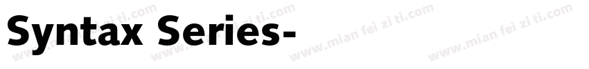 Syntax Series字体转换